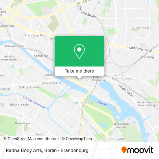 Radha Body Arts map