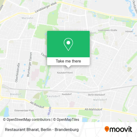 Restaurant Bharat map
