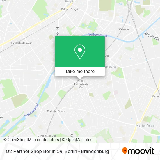 O2 Partner Shop Berlin 59 map