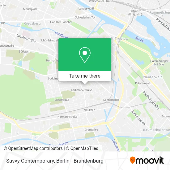 Savvy Contemporary map