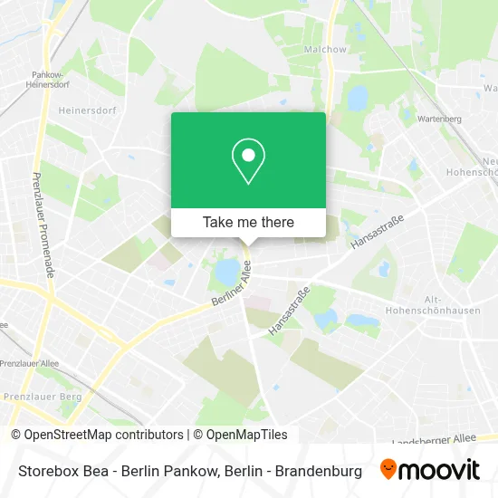 Storebox Bea - Berlin Pankow map