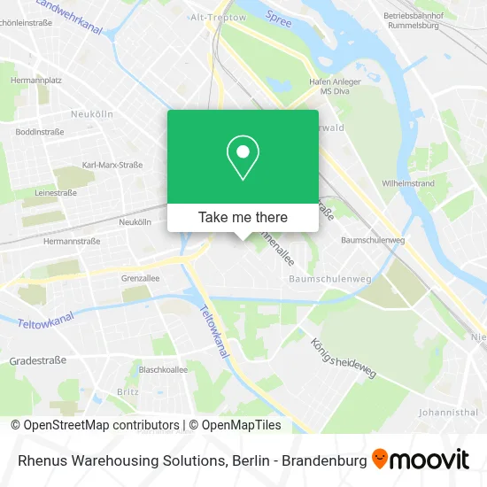 Rhenus Warehousing Solutions map