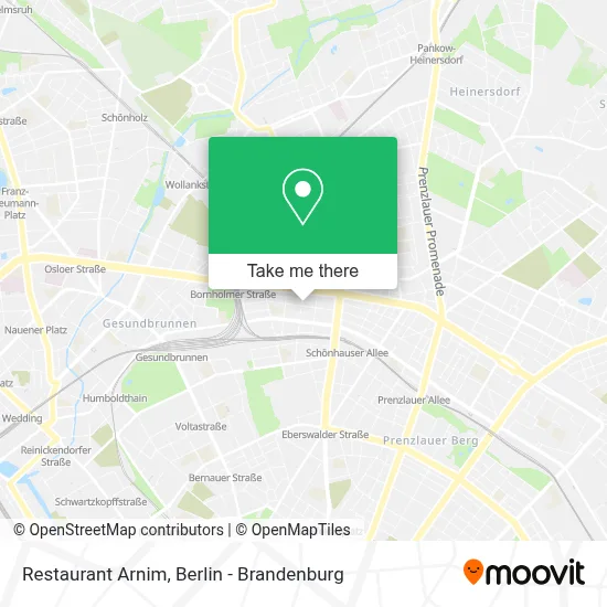 Restaurant Arnim map