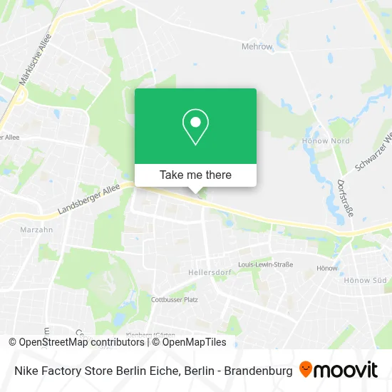 Nike Factory Store Berlin Eiche map