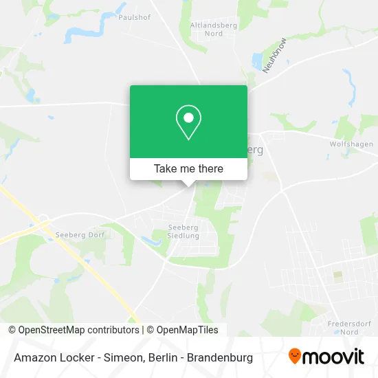 Amazon Locker - Simeon map