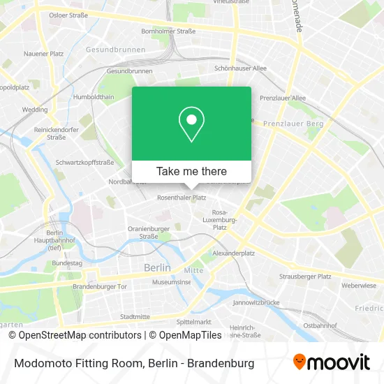 Modomoto Fitting Room map
