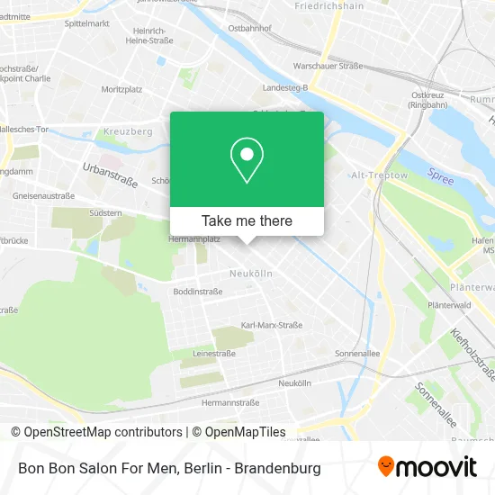Bon Bon Salon For Men map