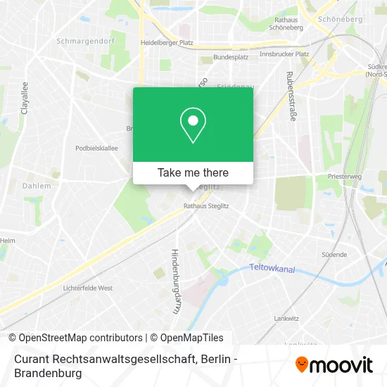 Curant Rechtsanwaltsgesellschaft map