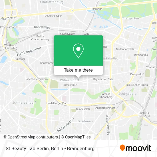St Beauty Lab Berlin map
