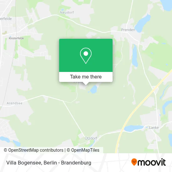Villa Bogensee map