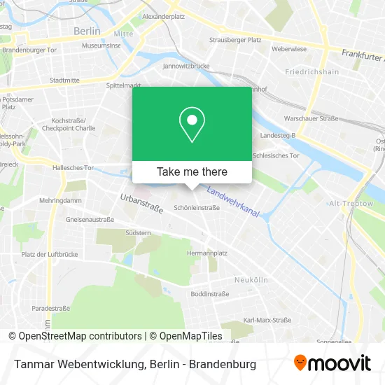 Tanmar Webentwicklung map