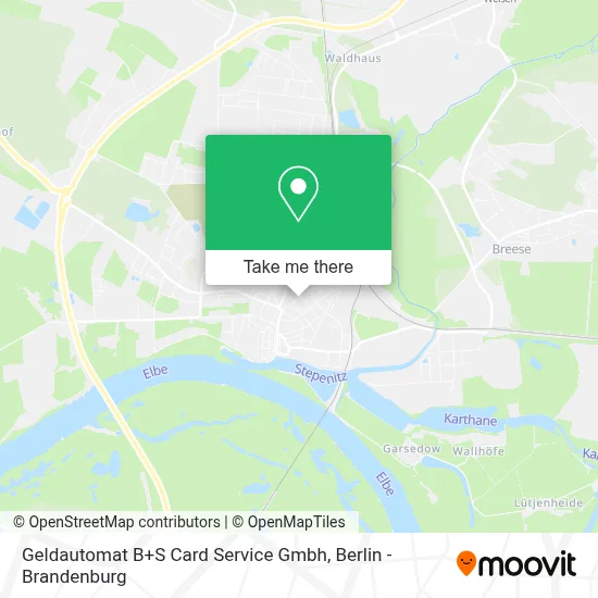 Geldautomat B+S Card Service Gmbh map