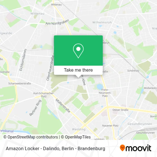 Amazon Locker - Dalindo map