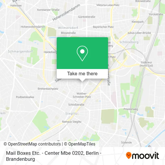 Mail Boxes Etc. - Center Mbe 0202 map