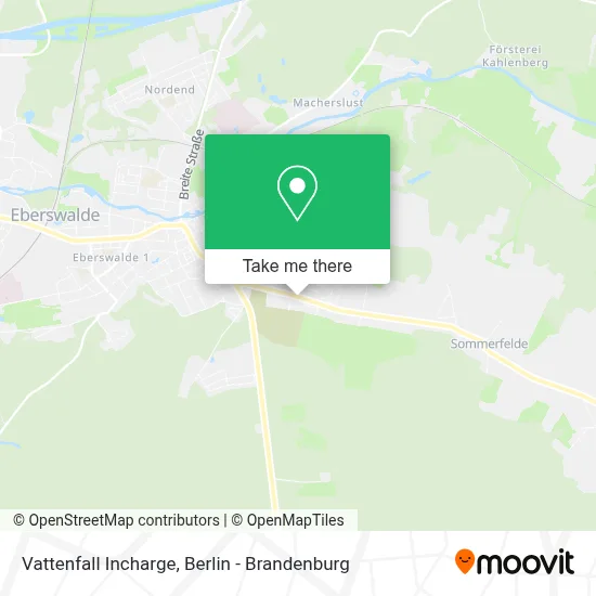 Vattenfall Incharge map