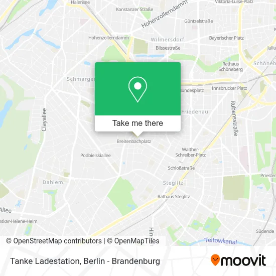 Tanke Ladestation map
