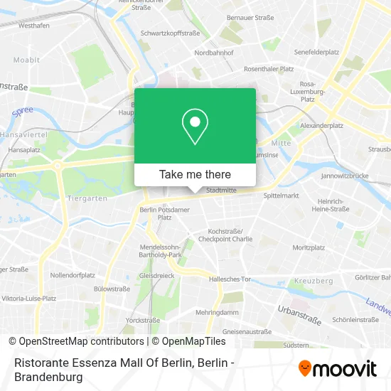 Ristorante Essenza Mall Of Berlin map