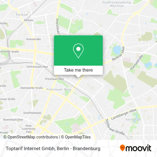 Toptarif Internet Gmbh map