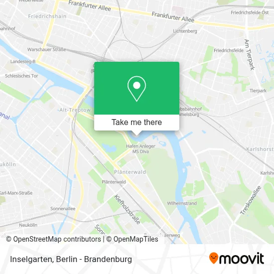 Inselgarten map