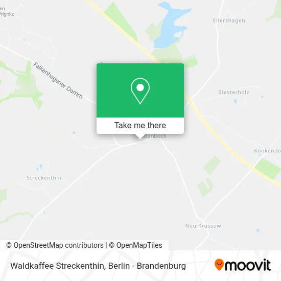 Waldkaffee Streckenthin map