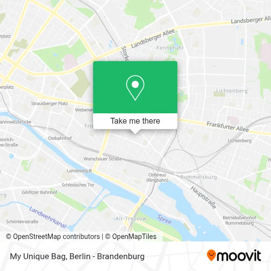My Unique Bag map