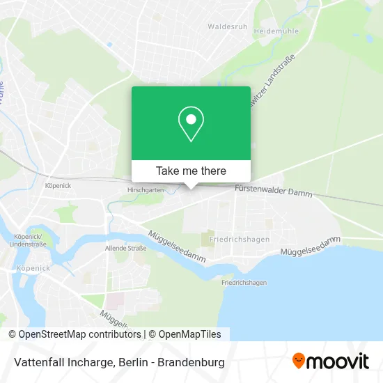 Vattenfall Incharge map