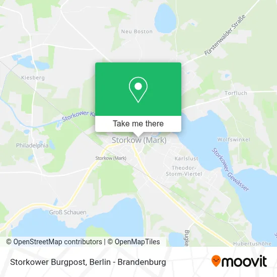 Storkower Burgpost map
