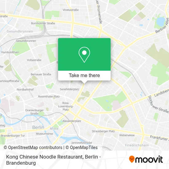 Kong Chinese Noodle Restaurant map