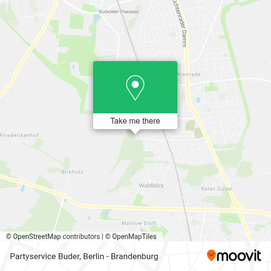 Partyservice Buder map