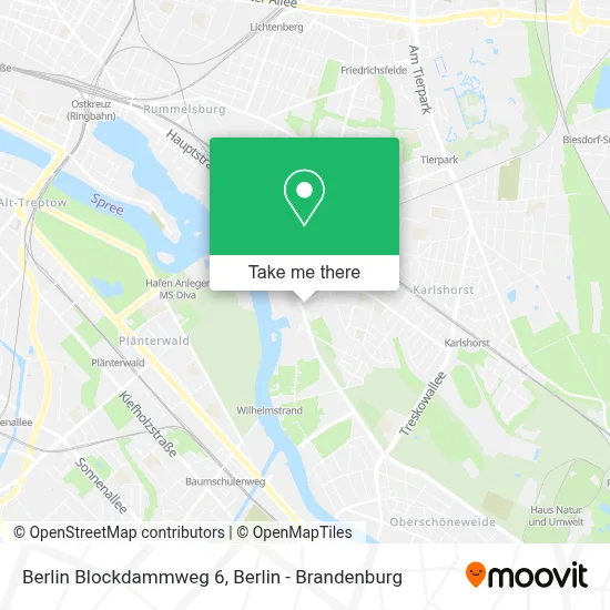 Berlin Blockdammweg 6 map