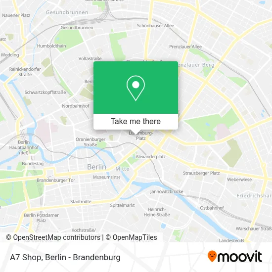 A7 Shop map