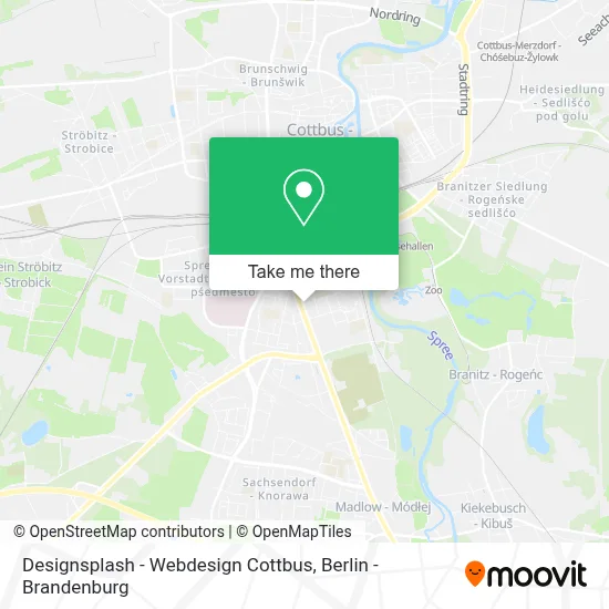 Designsplash - Webdesign Cottbus map