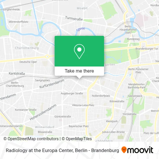 Radiology at the Europa Center map