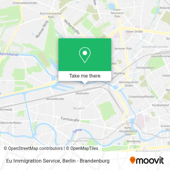 Eu Immigration Service map