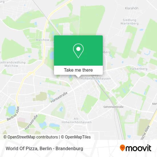 World Of Pizza map