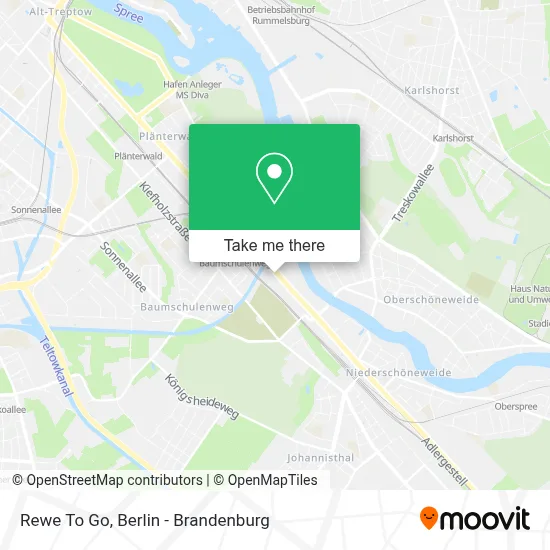 Rewe To Go map
