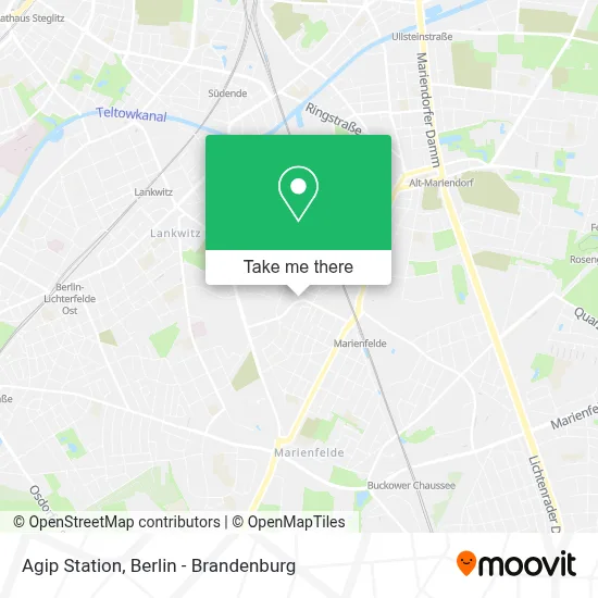 Agip Station map