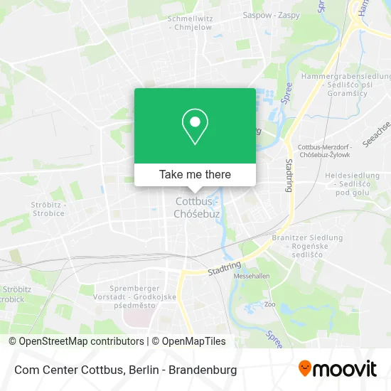 Com Center Cottbus map