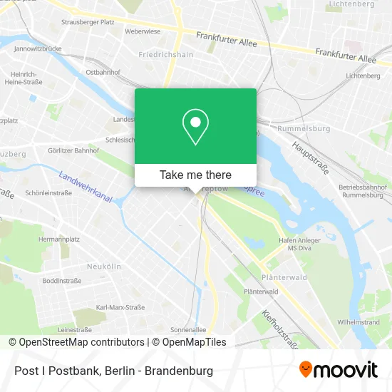 Post I Postbank map