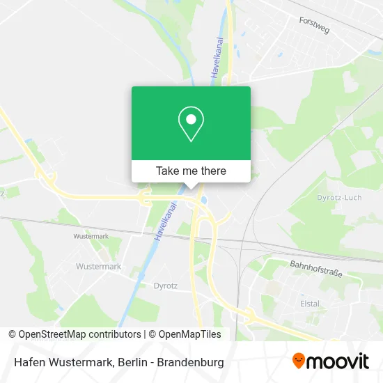 Hafen Wustermark map