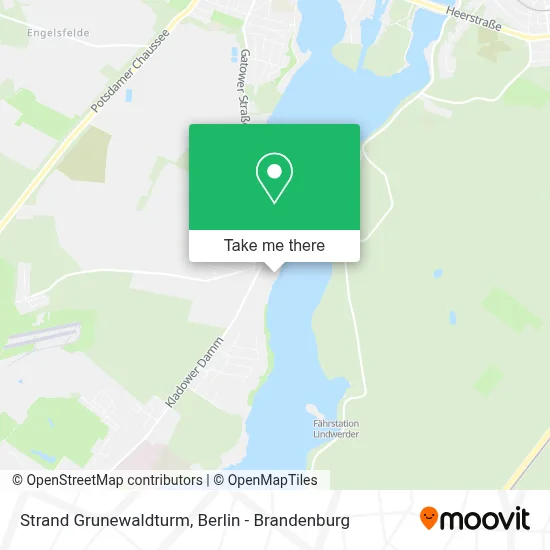 Strand Grunewaldturm map