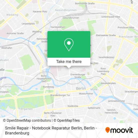 Smile Repair - Notebook Reparatur Berlin map