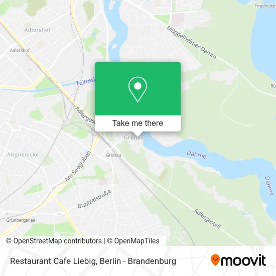 Restaurant Cafe Liebig map