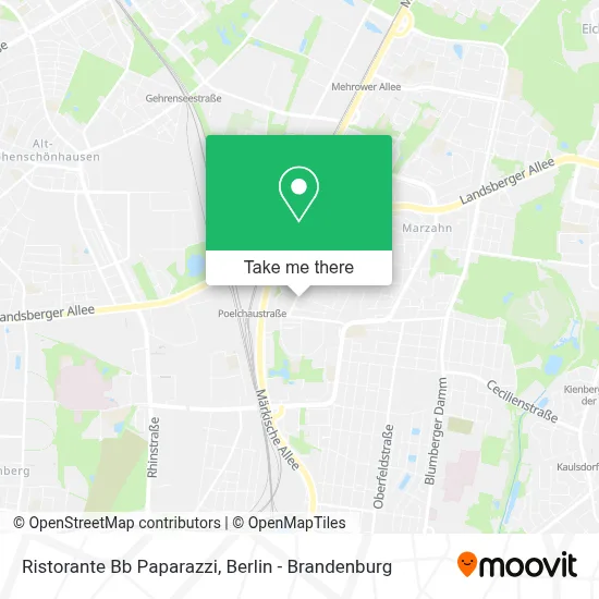 Ristorante Bb Paparazzi map