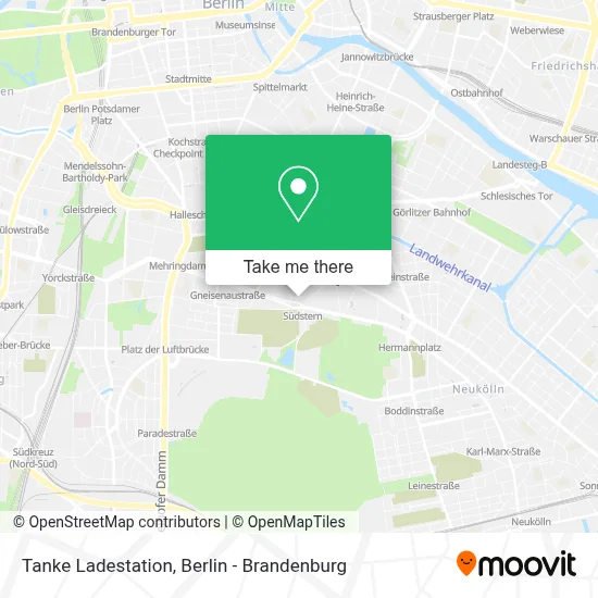 Tanke Ladestation map