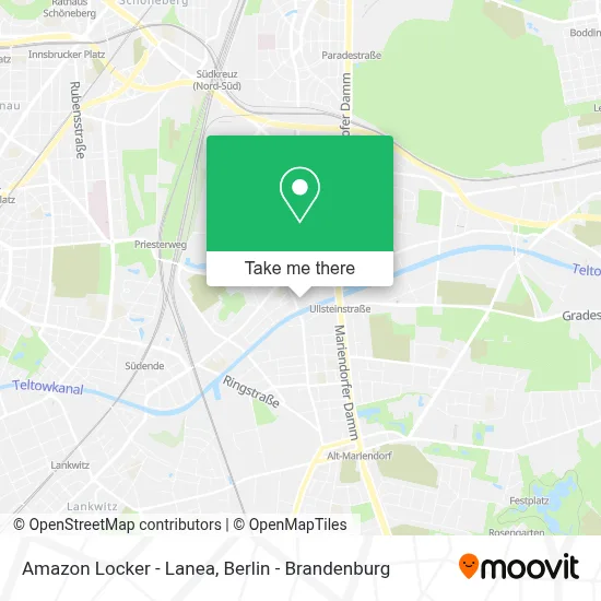 Amazon Locker - Lanea map