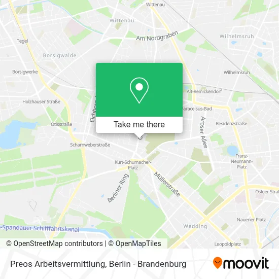 Preos Arbeitsvermittlung map