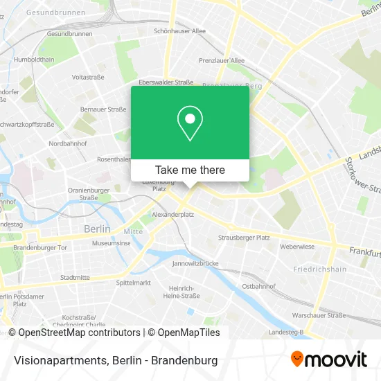Visionapartments map