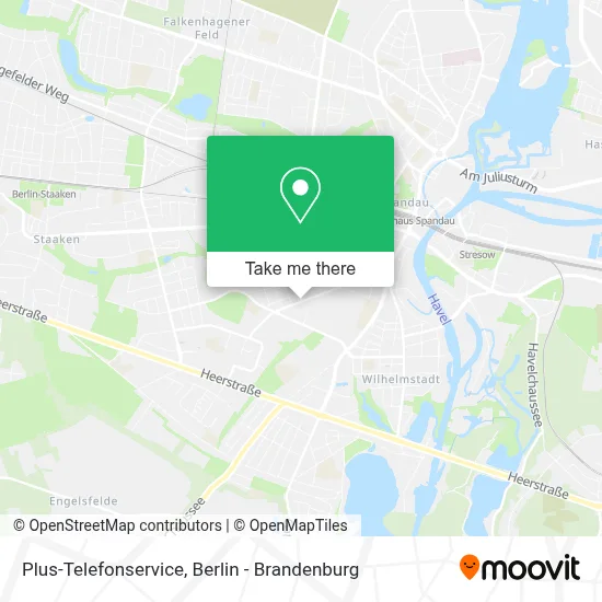Plus-Telefonservice map