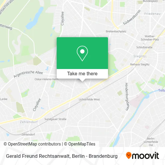 Gerald Freund Rechtsanwalt map